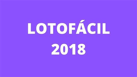 lotofácil 2018 - lotofacil 2030